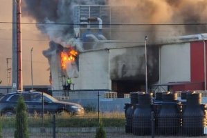 Pożar tartaku w Jordanowie