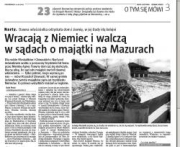 Nadleśnictwo wygrało sprawę o zwrot lasu