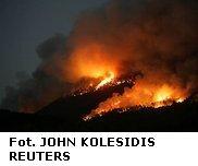 Pożary lasów zagrażają starożytnej Olimpii