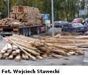 Deski zakorkowały miasto