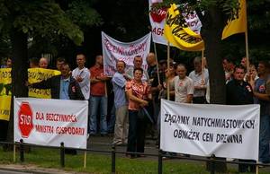 Protest przemysłu drzewnego - Komunikat 6