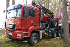 Zestaw do transportu drewna MAN