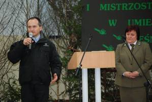 Rozpoczecie Zawodow  - Dyrekor ZSL A.Czyzyk, przedstawiciel sponsora głownego HUSQVARNA J.Banaszczyk
