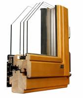 Okno drewniano-aluminiowe THERMO 80-ALU+