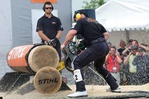 Podczas targów Ligna odbywały się zawody Stihl Timbersport Series