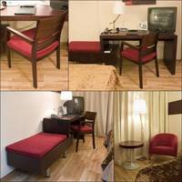 Wnętrze pokoju hotelu Helsfyr