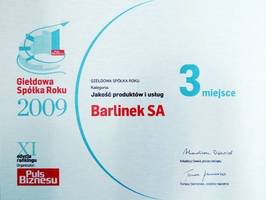 Barlinek w czołówce rankingu spółek giełdowych