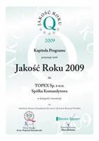 Srebrna Jakość Roku dla firmy TOPEX! 