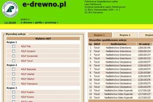 e-drewno: Lasy państwowe wstrzymały część aukcji