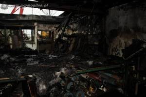 Spłonęły hale fabryk mebli tapicerowanych w Janikowie