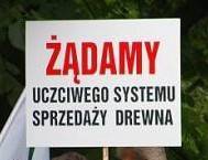 Protest przemysłu drzewnego - Warszawa 16 listopada 2010