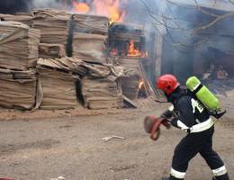 Wybuch w zakładzie produkującym pellet