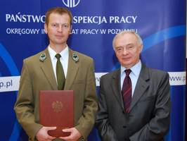 Nadleśnictwo Piaski wyróżnione w konkursie: Pracodawca - organizator pracy bezpiecznej