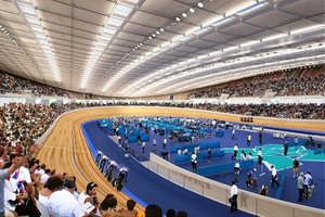 Olimpijski welodrom w Londynie. Być może tu będzie bity rekord prędkości drewnianego roweru