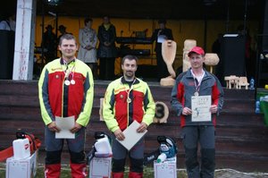 Zwycięzcy XII Międzynarodowych Zawodów Drwali w Bobrowej