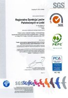 Certyfikat PEFC także w RDLP Łódź
