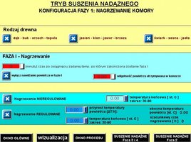 Konfiguracja suszenia w trybie automatycznym - faza 1