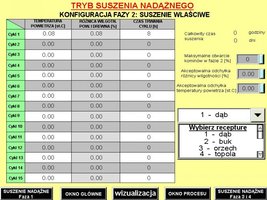 Konfiguracja suszenia w trybie automatycznym - faza 2