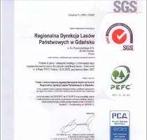 Certyfikaty dla drewna z RDLP Gdańsk