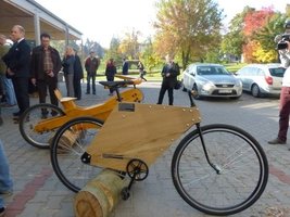 Ciekawy projekt z jednolitą bryłą "ramy" wykonaną ze sklejki