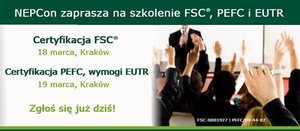 NEPCon zaprasza na szkolenie FSC, PEFC i EUTR w Krakowie