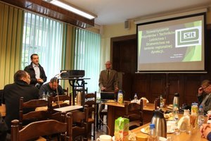 Spotkanie z szefem dolnośląskiego oddziału Stowarzyszenia Inżynierów i Techników Leśnictwa i Drzewnictwa Wojciechem Mazurem w siedzibie RDLP we Wrocławiu.
