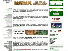 Wygląd strony głównej w 2000r.