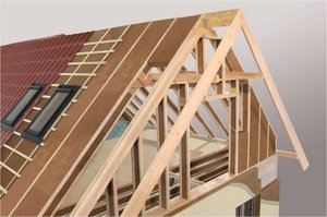 Dach modelowy wykonany z produktów STEICO