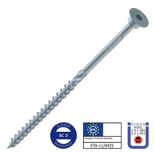 Wkręt montażowy do konstrukcji drew./Ocynk/Gofix FS 8,0x280 mm/opak. 75szt.