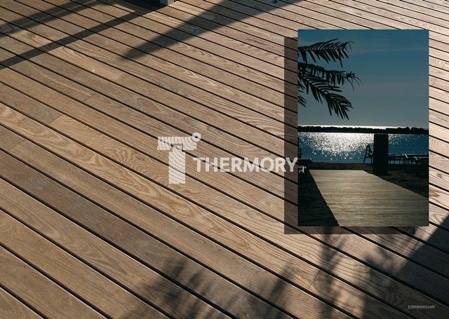 Drewniana deska tarasowa - Thermory Thermo Jesion Amerykański