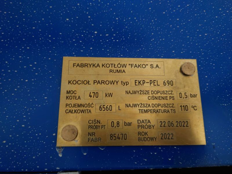 Sprzedam kocioł parowy typ EKP-PEL 690