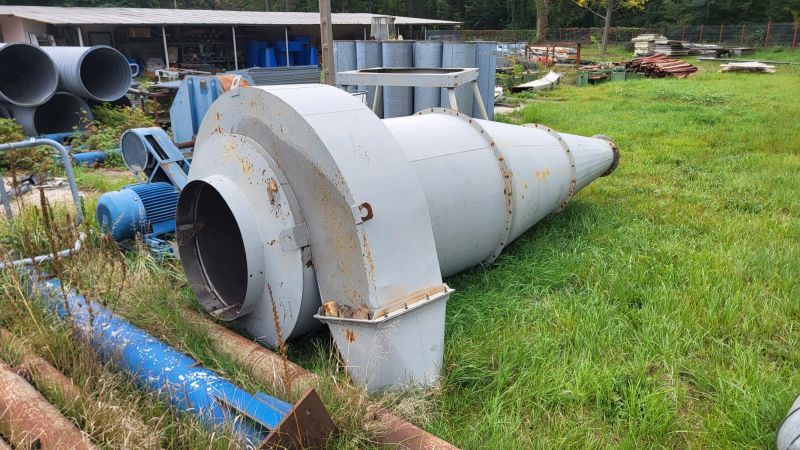 Cyklon fi1400 + wentylator z silnikiem 30kW