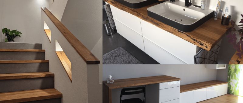 Szeroki wybór produktów z litego drewna