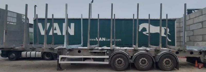 Naczepa kłonicowa Zasław D-651A, do przewozu drzewa, drewna 2018 r.