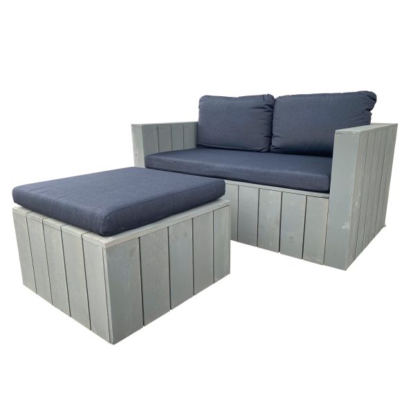 Zestaw mebli wypoczynkowych z podnóżkiem 