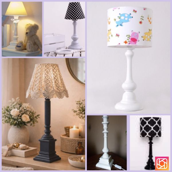 Lampy nocne z drewna