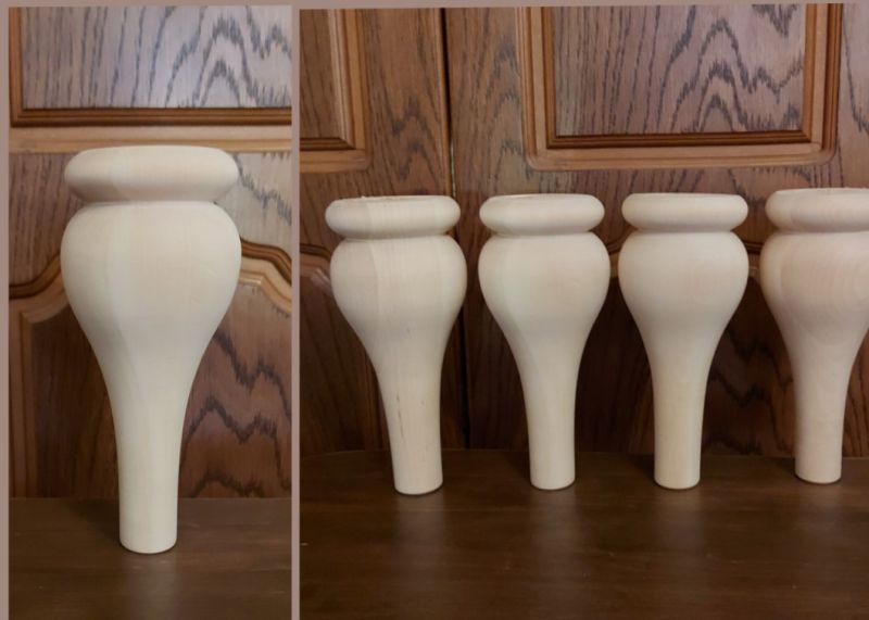 Nogi, nóżki toczone drewniane do mebli