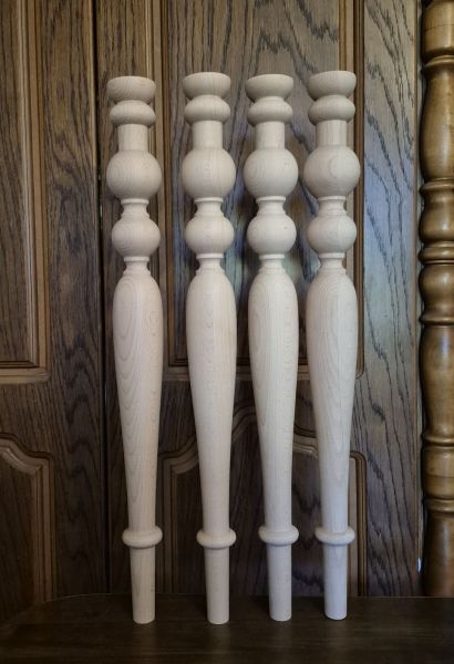 Nogi toczone z drewna