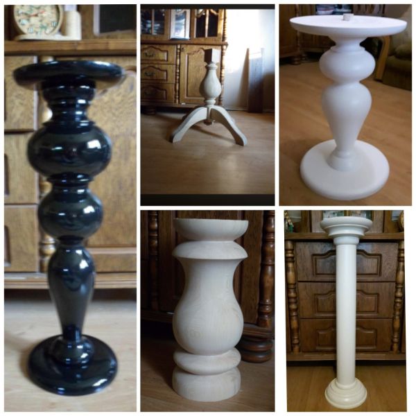 Podstawa pod stolik, noga toczona z drewna, noga drewniana na zamówienie